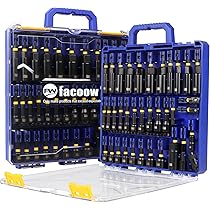 Facoow 55PCS Impact Nut Driver Set, Magenetic Nut Driver Set